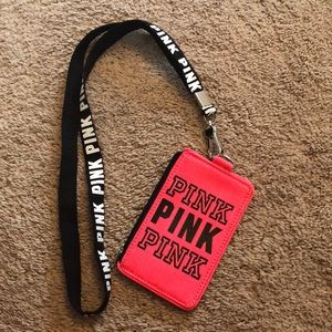Pink lanyard